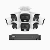 ADLK800 - 4K 16 Channel 8 Dual Light Wired CCTV Security System, Color & IR Night Vision, 3840x2160@20fps, f/1.6 Super Aperture, 4-in-1 Output Signal, IP67